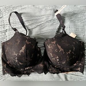 NWT Aerie Real Power Balconette Poppy Lace Bra (38DD)